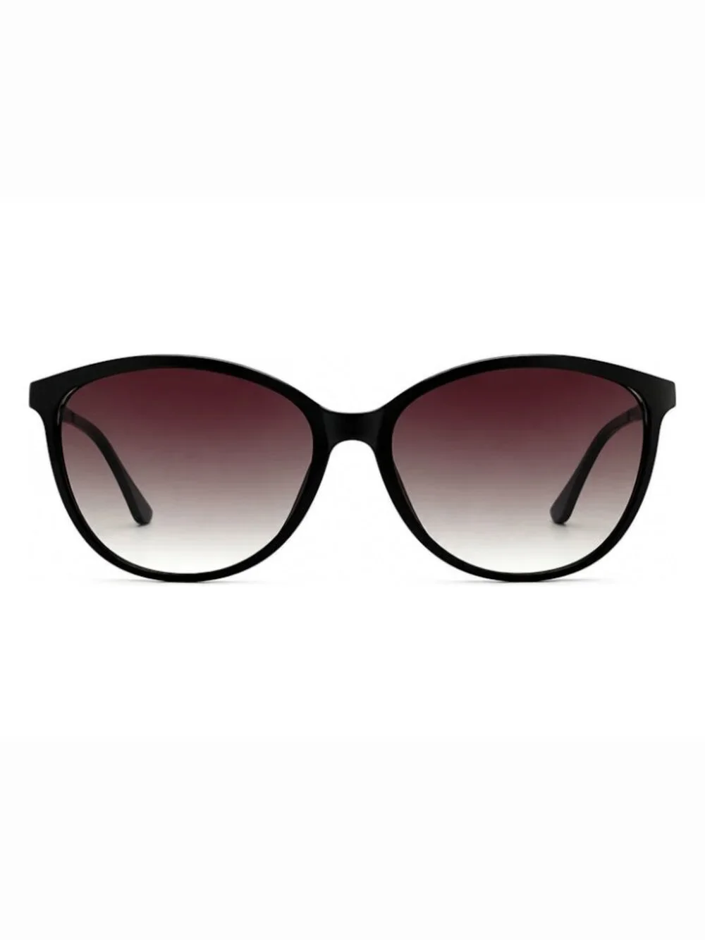 BEBE BBOP-1011CE-001 Women's Black Round Frame / Gray Gradient Lenses Sunglasses